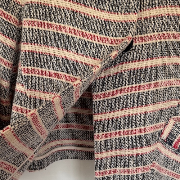 Zara Women's Summer Tweed Striped Jacket - M - Picture 5 of 6